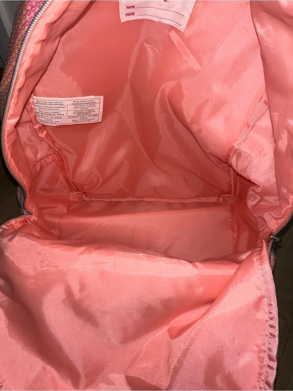 Sequin Pink Kids Backpack with Glitter Star Pocket - E Accent